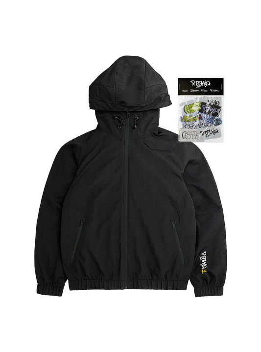 Stealth Windbreaker + Sticker Pack